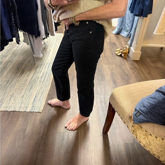 Rag & Bone Black Tapered Leg Slim Boyfriend Jeans Size 24 - Picture 10 of 15